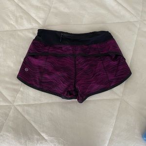 RARE LULULEMON SHORTS!!!!! Worn twice. So cute look almost brand new!